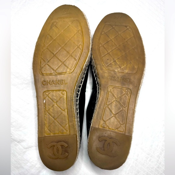 Chanel leather espadrilles 💯Authentic. - Picture 7 of 14